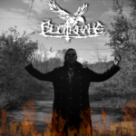 Blutkrähe Bild mit Feuer